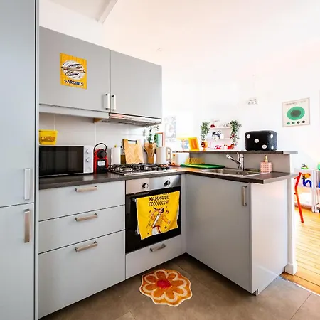 Loft Coloré - à 2 Pas Du Jardin Darcy Appartement
