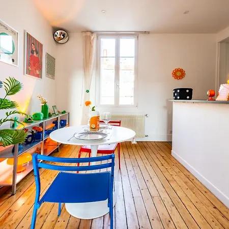 Loft Coloré - à 2 Pas Du Jardin Darcy Appartement