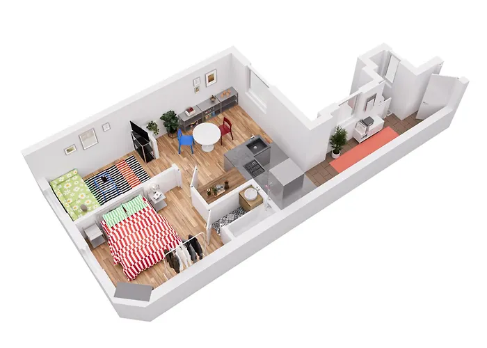 아파트 Loft Colore - A 2 Pas Du Jardin Darcy